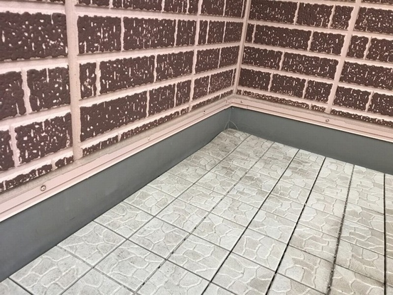 ベランダの塩ビシート防水の調査