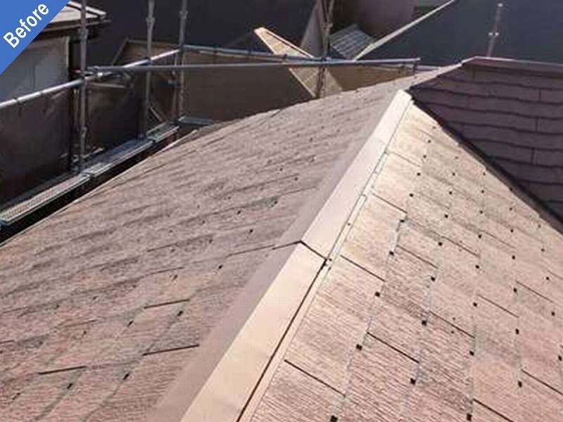 屋根カバー工法前の大和ハウスの屋根