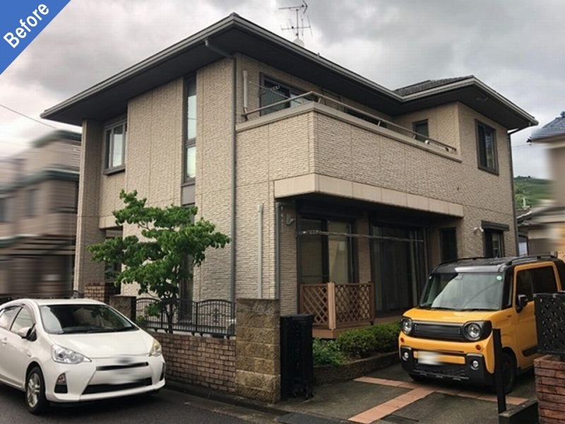 奈良県桜井市で外壁塗装前の積水ハウス（ダインズ・バリュー）