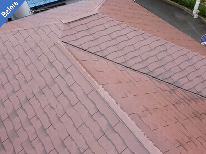 兵庫県芦屋市の屋根カバー工法前の大和ハウスの屋根