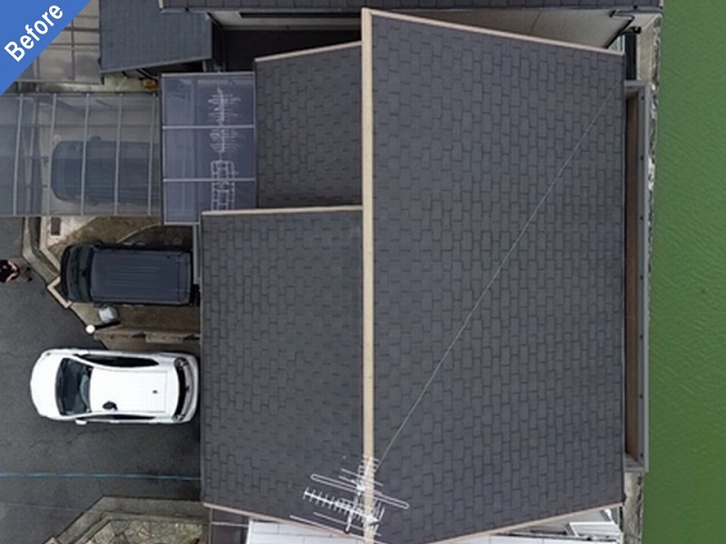 羽曳野市の屋根塗装前の屋根