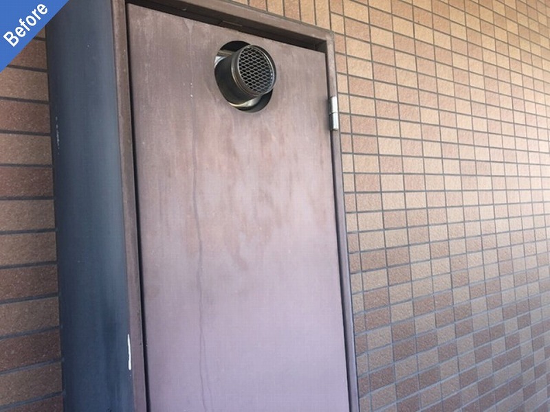 塗装工事前のPS（パイプスペース）