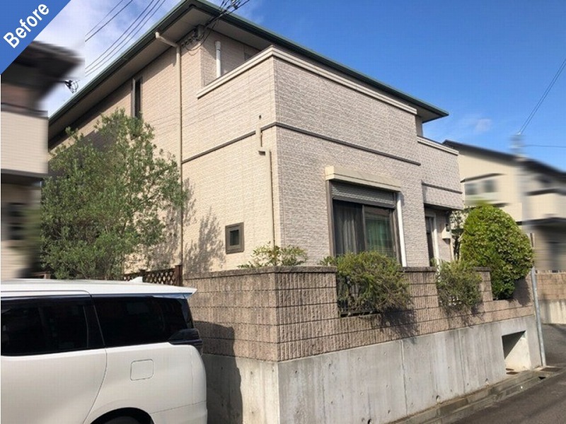 外壁塗装前の窯業系サイディングの積水ハウス