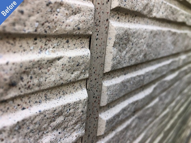 外壁塗装前のガスケットの浮き