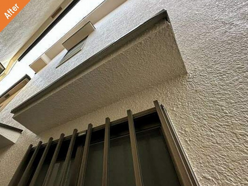 外壁塗装後の庇