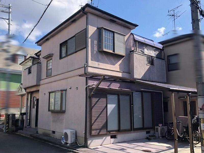 松原市の塗装工事のお見積もりに伺った築27年の戸建て住宅