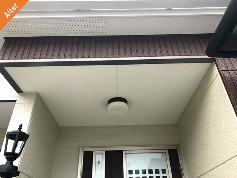 外壁塗装後の軒天