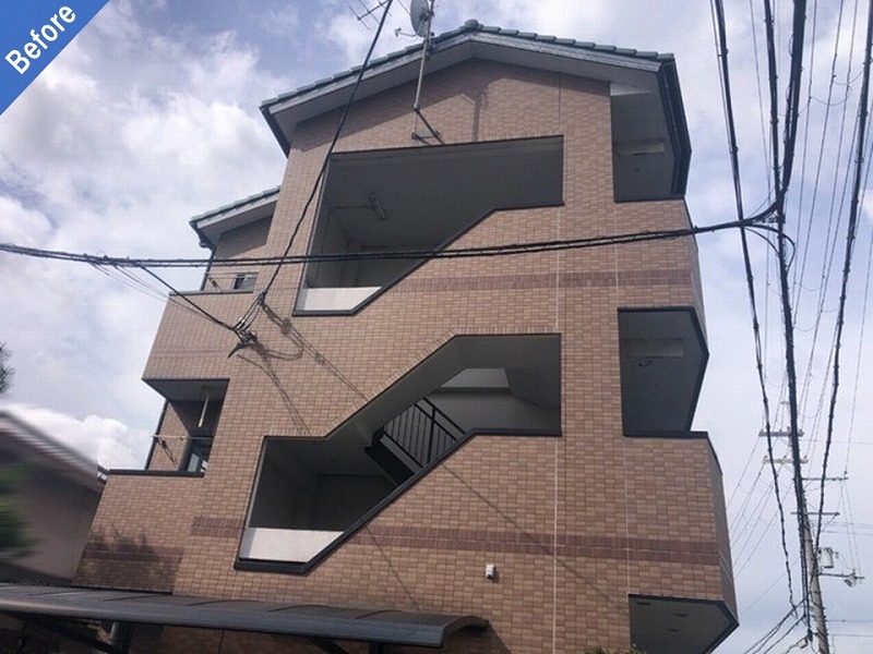 外壁塗装前のマンション