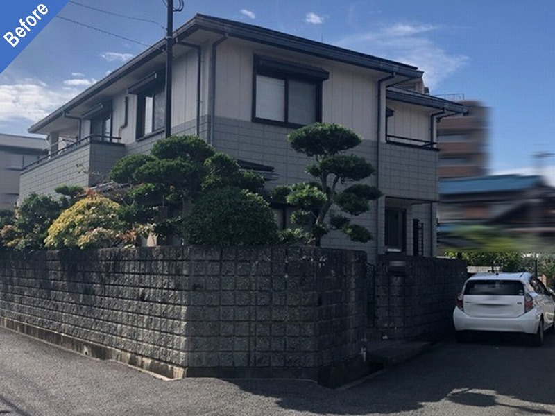 寝屋川市の外壁塗装前の旭化成ヘーベルハウス