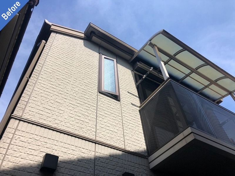 外壁塗装前の窯業系サイディング