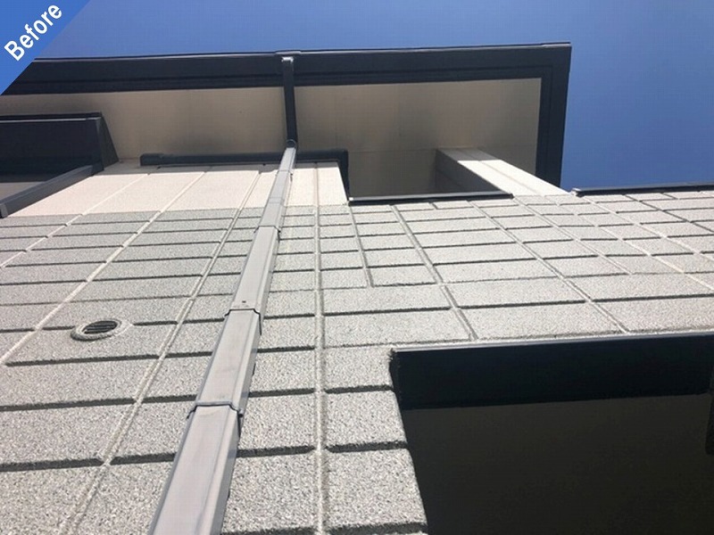 外壁塗装前の旭化成ヘーベルハウスのALC