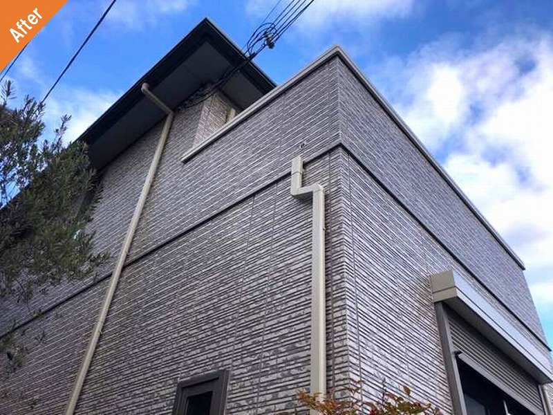 外壁塗装後の積水ハウスの窯業系サイディング