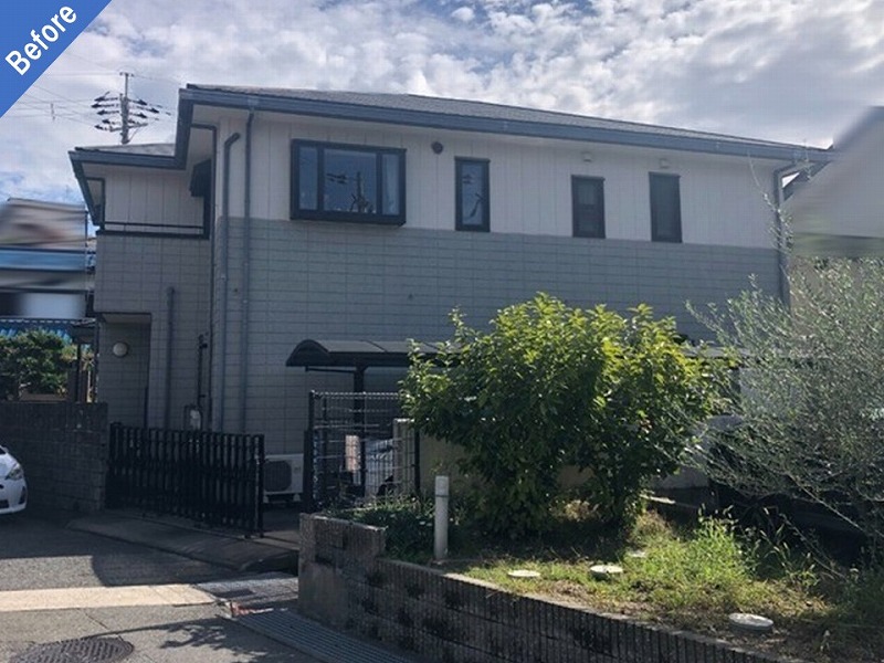 外壁塗装前の旭化成ヘーベルハウス