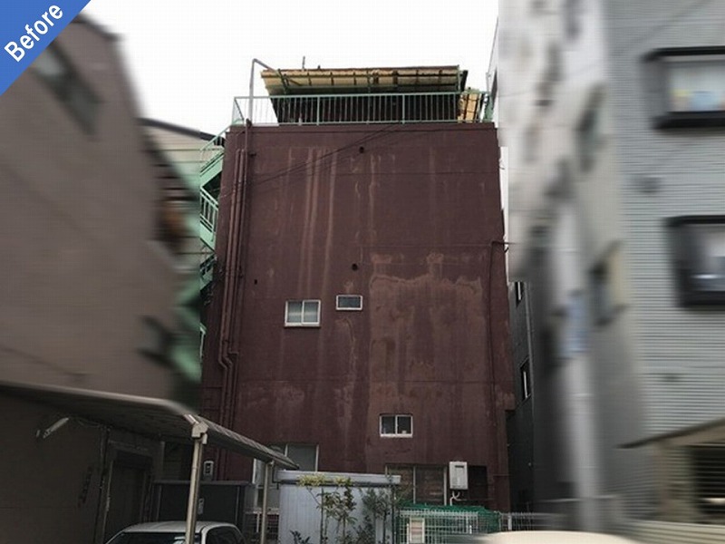 外壁補修・外壁塗装前のマンション