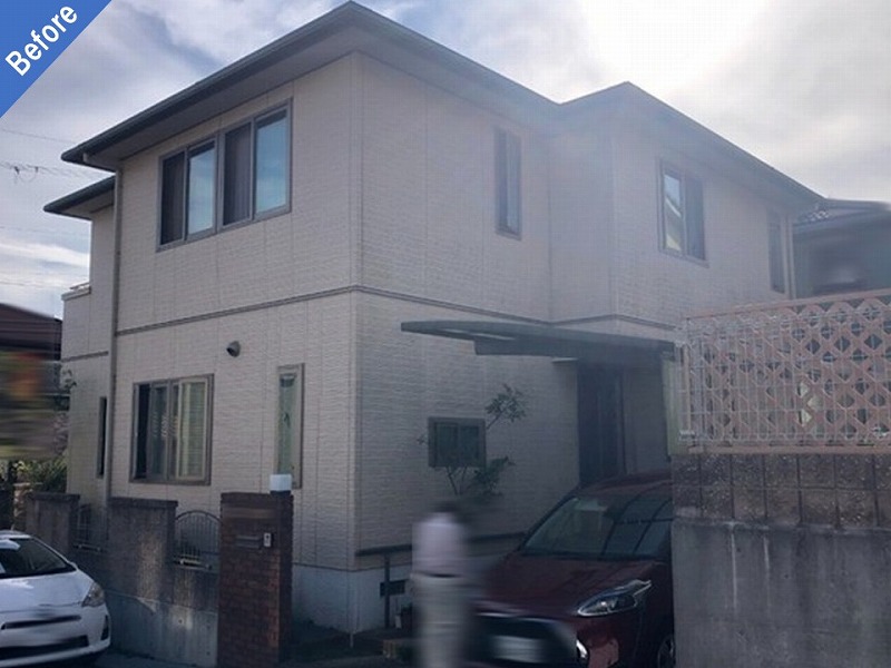 兵庫県神戸市北区の外壁塗装前の積水ハウス