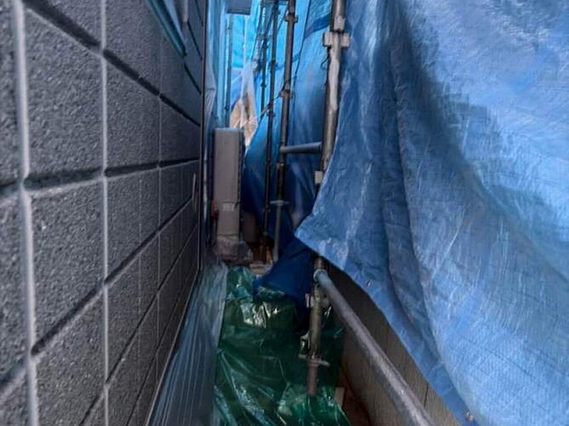 ブルーシート養生