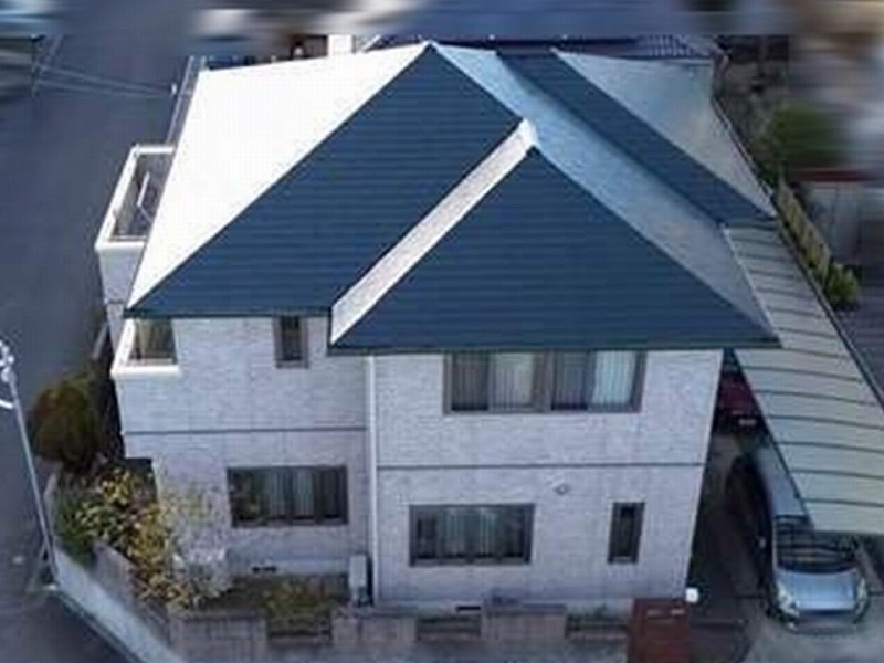 外壁・屋根塗装後の積水ハウスの全景