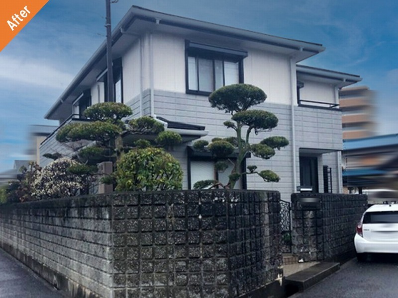 寝屋川市の外壁塗装後の旭化成ヘーベルハウス