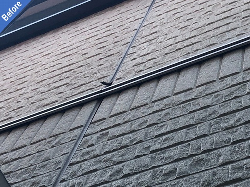 外壁塗装前の剥がれたガスケット