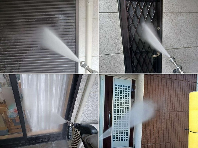 建物全体の高圧洗浄工事