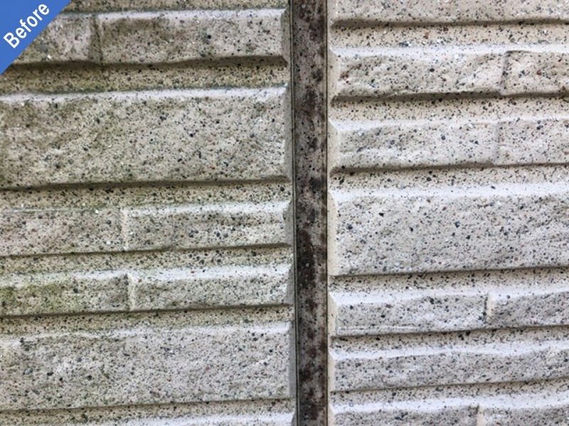 外壁塗装前の目地