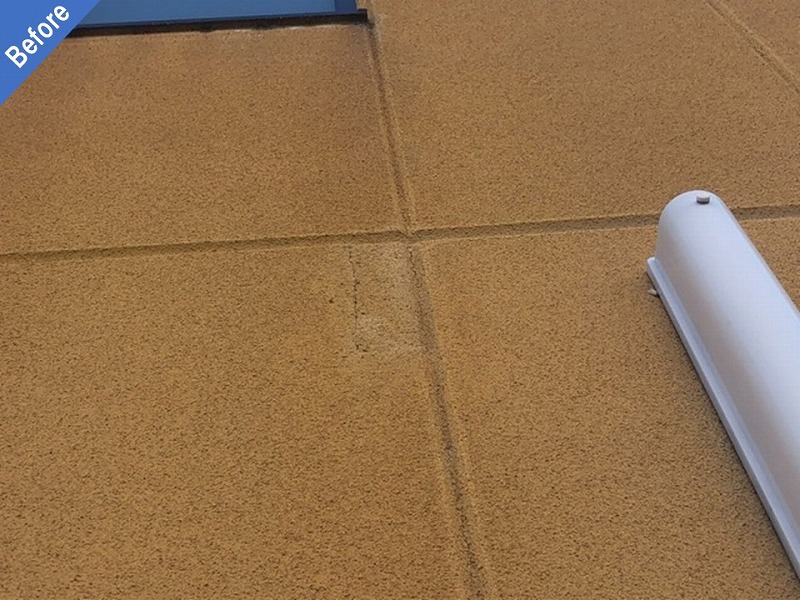 外壁塗装前のALCの目地