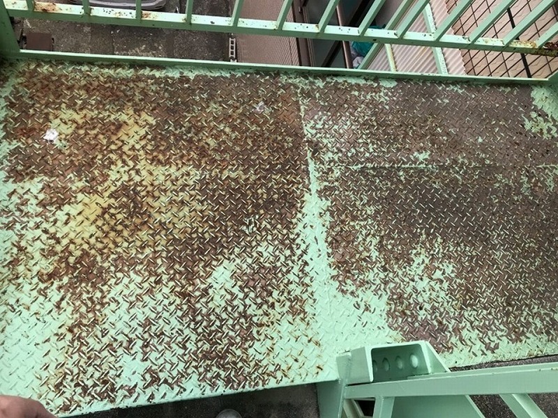 マンション階段平場の調査