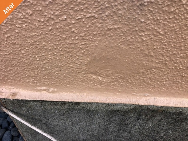 外壁塗装後の塗膜の割れが改善したALC