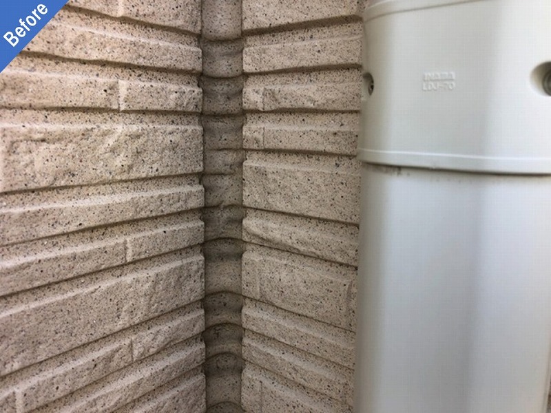 外壁塗装前の入隅