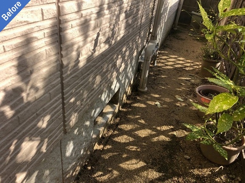 外壁塗装前の窯業系サイディング