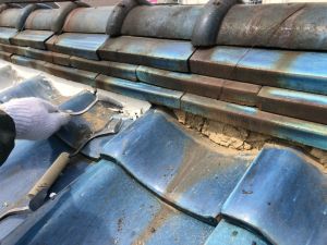 屋根補修（漆喰詰め直し）タマホームメンテナンス