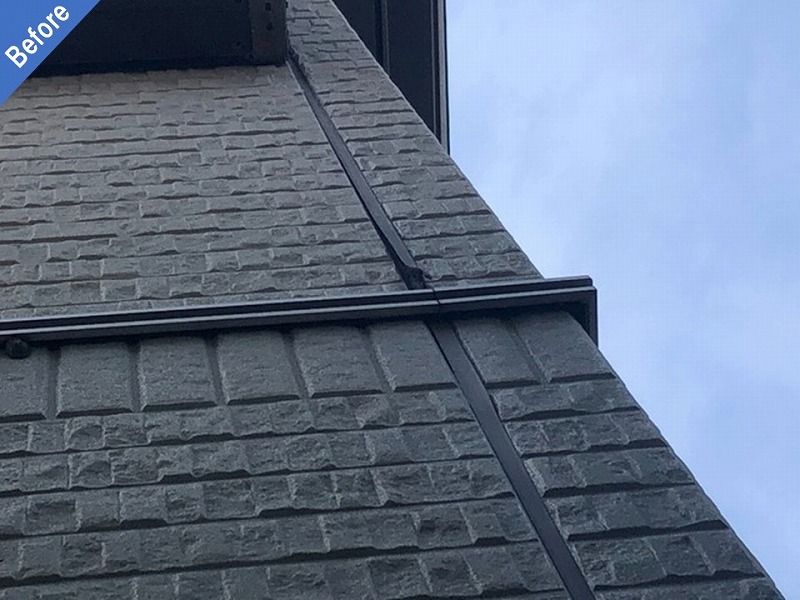 外壁塗装前の目地とサイディング