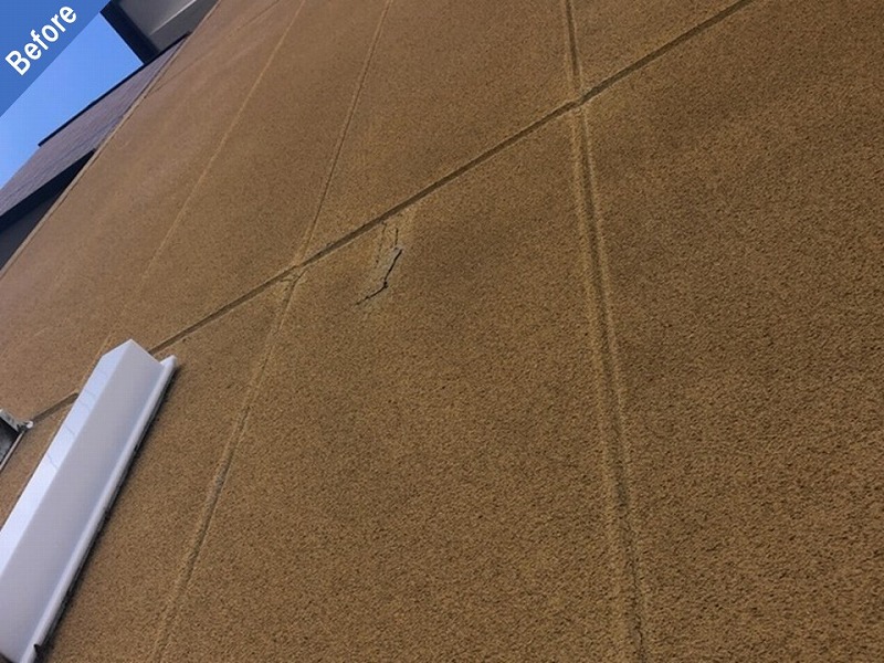 外壁塗装前のALC