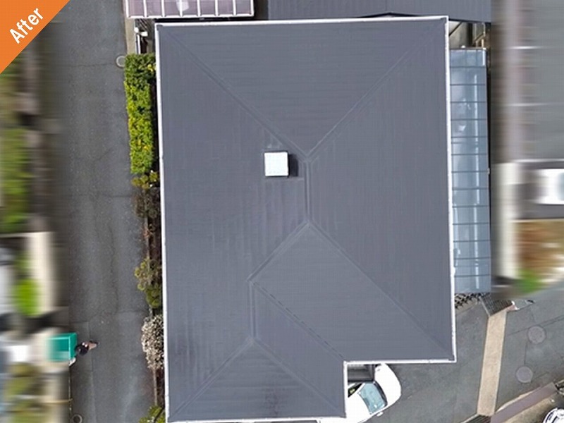 屋根カバー工法後の旭化成ヘーベルハウス