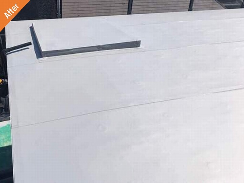 塩ビシート防水工事後のマンション屋上