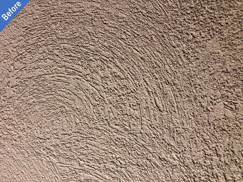 外壁塗装前のジョリパット仕上げのALC