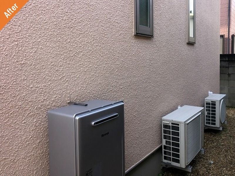 多彩模様塗料で塗装後の住友林業の外壁