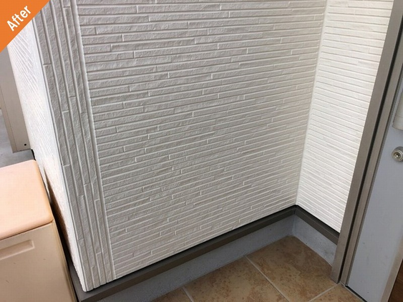 塗装工事後の水切り