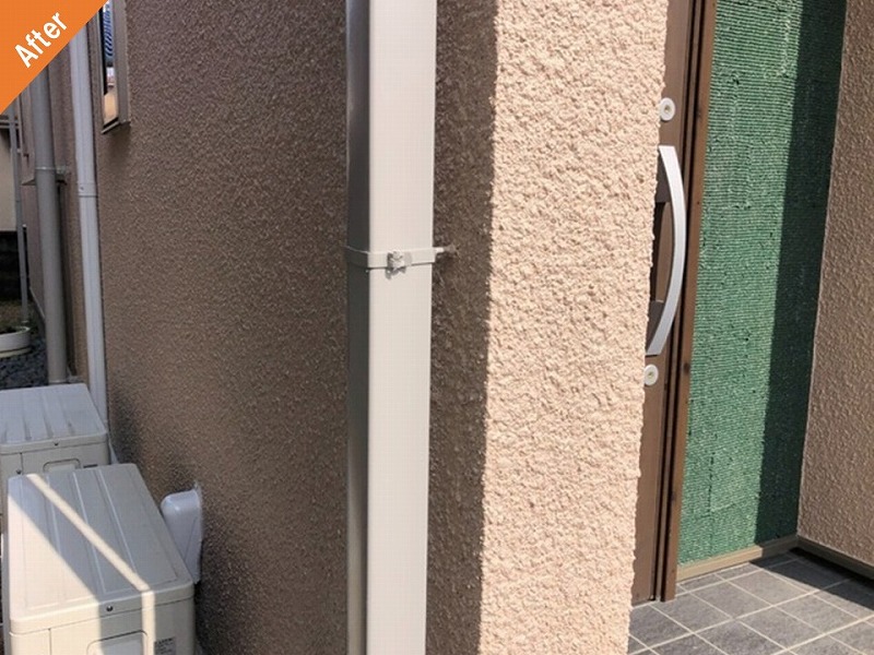 外壁塗装後の雨樋