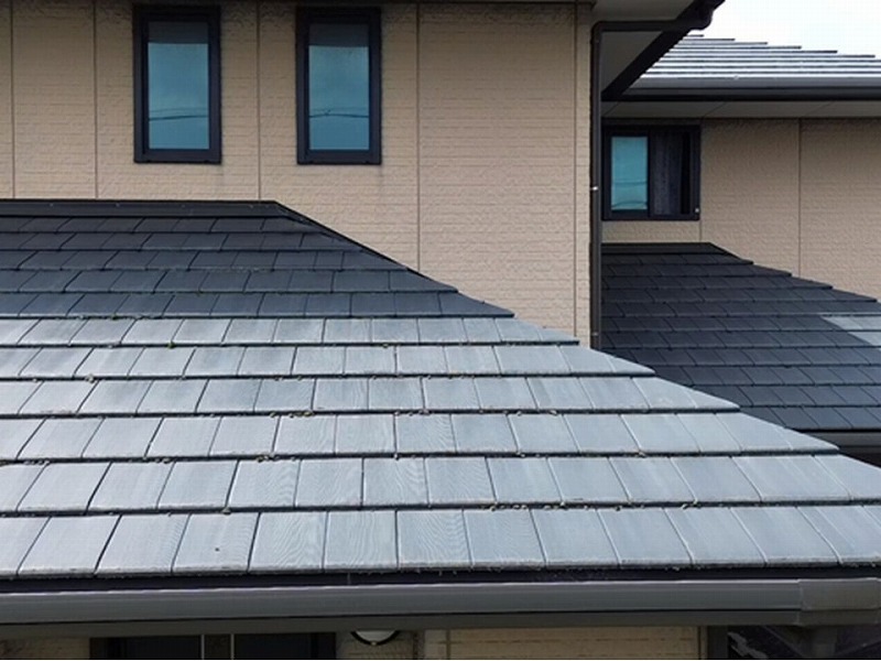 セメント瓦のドローン点検