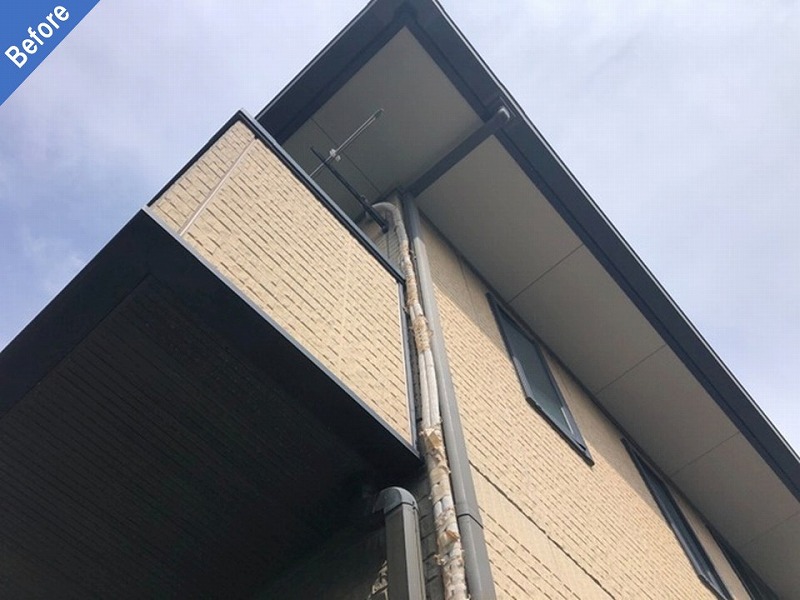 外壁塗装前の窯業系サイディング