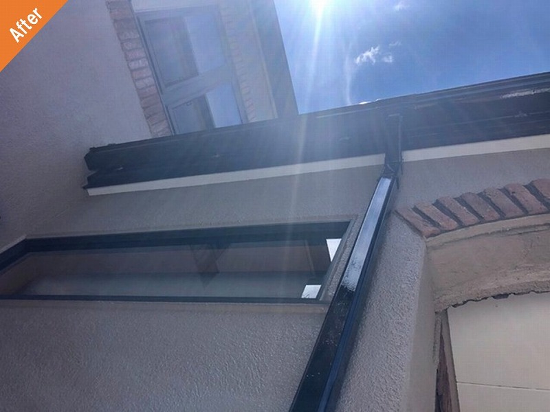 外壁塗装後のALCと樋