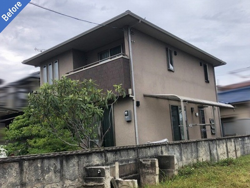 外壁塗装前の住友林業の住宅