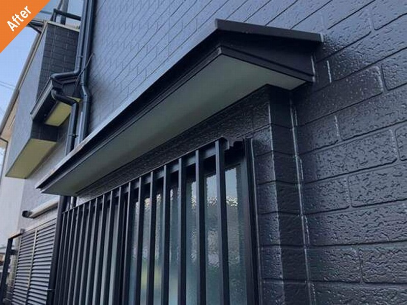 外壁塗装後のサッシ廻り