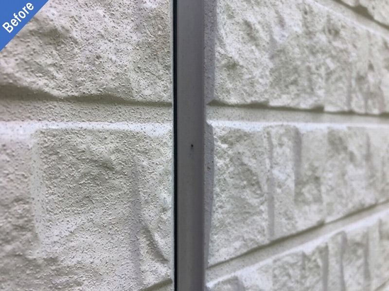 外壁塗装前の目地