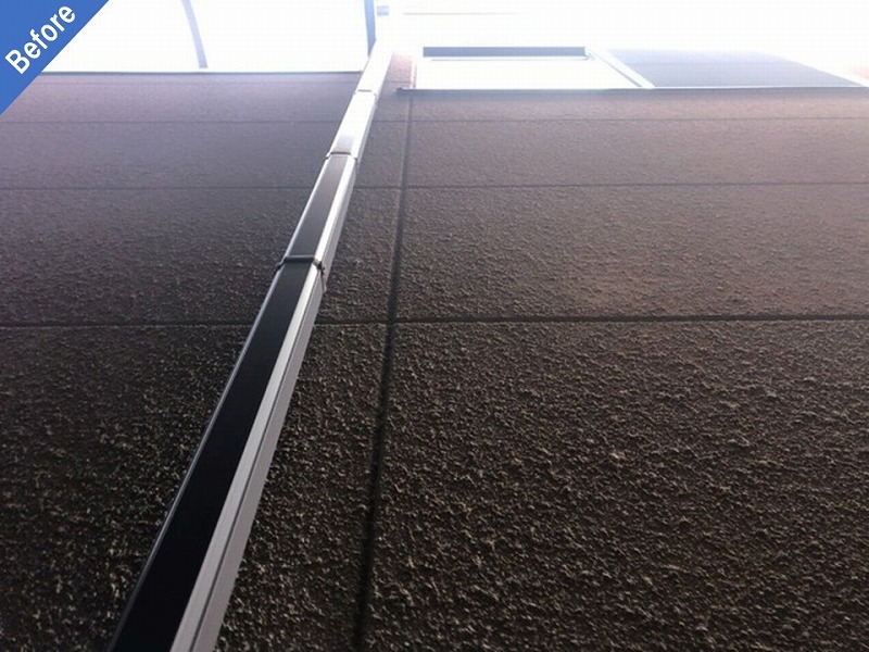 外壁塗装前のALC外壁と竪樋