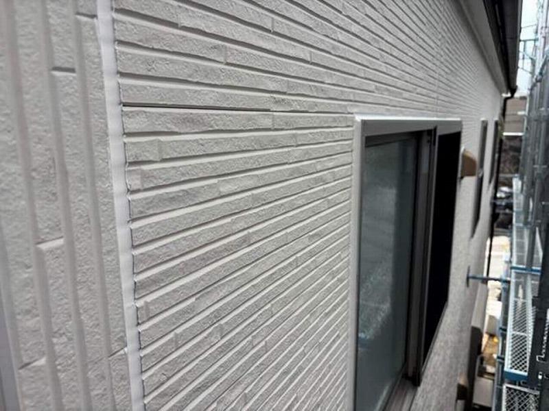 コーキング工事後の外壁