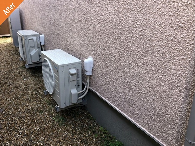 外壁塗装後の住友林業のモルタル外壁の側面