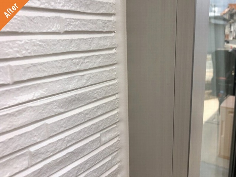 塗装工事後のサッシ廻り