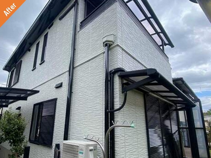 外壁塗装後のセキスイハイムの難付着サイディング
